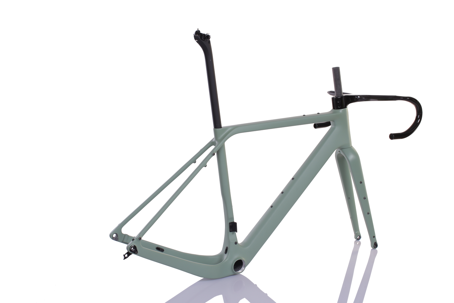 Sada rámu RINOS Gravel s vidlicí sedlovka řídítka karbonové vlákno T800 chameleon barva