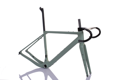 Sada rámu RINOS Gravel s vidlicí sedlovka řídítka karbonové vlákno T800 chameleon barva