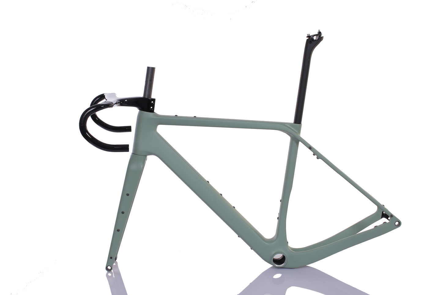 Sada rámu RINOS Gravel s vidlicí sedlovka řídítka karbonové vlákno T800 chameleon barva