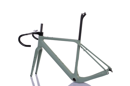 Sada rámu RINOS Gravel s vidlicí sedlovka řídítka karbonové vlákno T800 chameleon barva