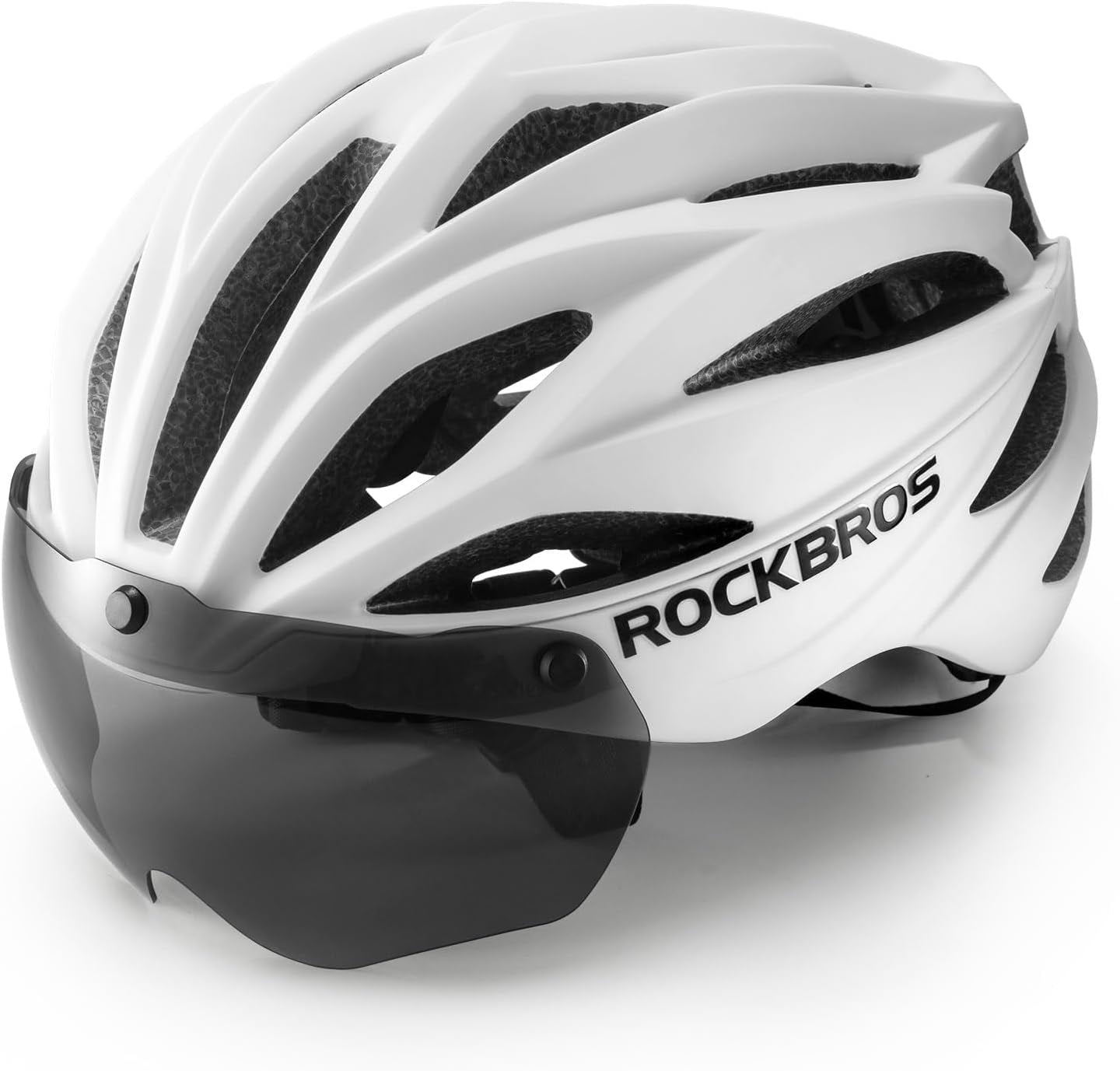 Cyklistická přilba pro dospělé ROCKBROS s magnetickým odnímatelným prodyšným štítem, nastavitelná pro muže a ženy 58-62 cm