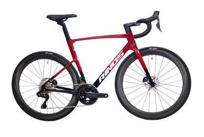 RINOS karbon silniční kolo Odin7.1 Shimano Ultegra Di2 Červená XS s karbonovými koly – 24 rychlostí