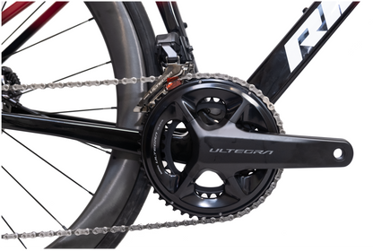 RINOS karbon silniční kolo Odin7.1 Shimano Ultegra Di2 Červená XS s karbonovými koly – 24 rychlostí