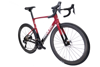 RINOS karbon silniční kolo Odin7.1 Shimano Ultegra Di2 Červená XS s karbonovými koly – 24 rychlostí