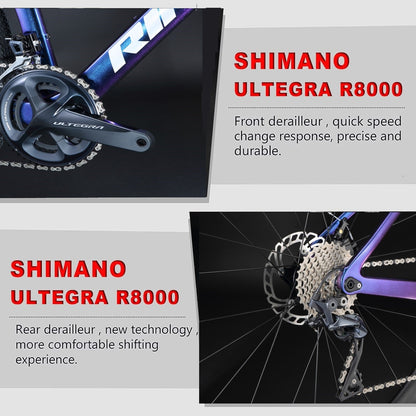 RINOS Odin5.0 Karbonové silniční kolo 700C Shimano Ultegra R8000 22 převodů