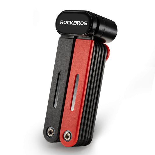 Skládací zámek na kolo, robustní zařízení proti krádeži se 2 klíči, ROCKBROS