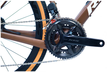 RINOS Karbon Gravel Sandman8.0 Shimano 105 Di2 Káva