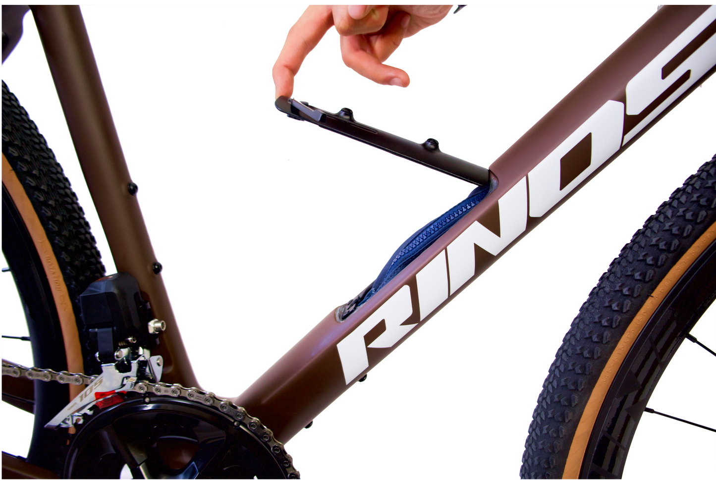 RINOS Karbon Gravel Sandman8.0 Shimano 105 Di2 Káva