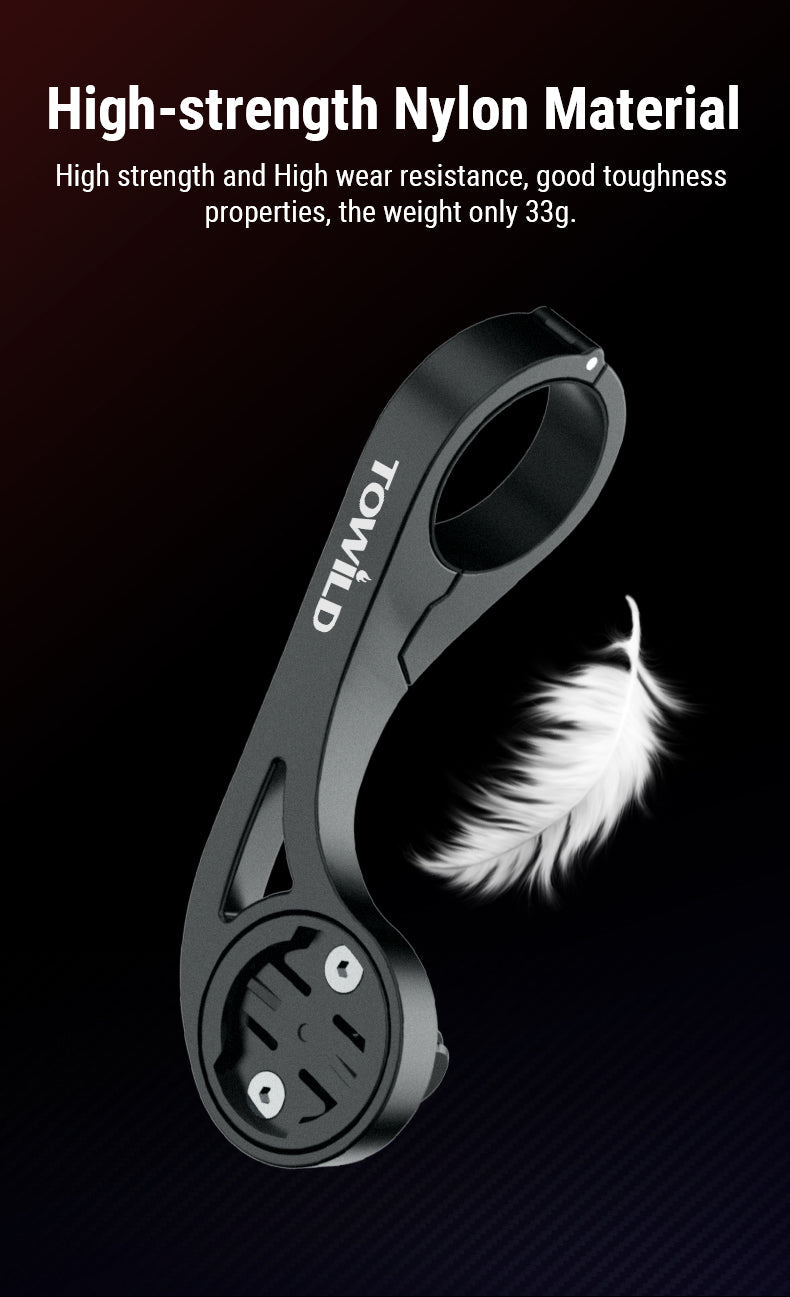 TOWILD AS90 prodlužovací držák svítilny na řídítka jízdního kola pro světlo na cyklistický počítač a GoPro GARMIN XOSS iGPSport