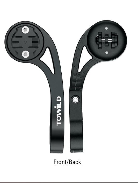 TOWILD AS90 prodlužovací držák svítilny na řídítka jízdního kola pro světlo na cyklistický počítač a GoPro GARMIN XOSS iGPSport