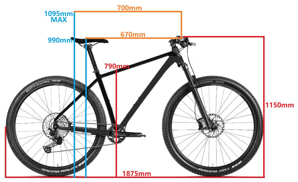 RINOS Gaia2.0 Karbonové horské kolo MTB  Shimano Deore 12 rychlostí Hardtail Rockshox