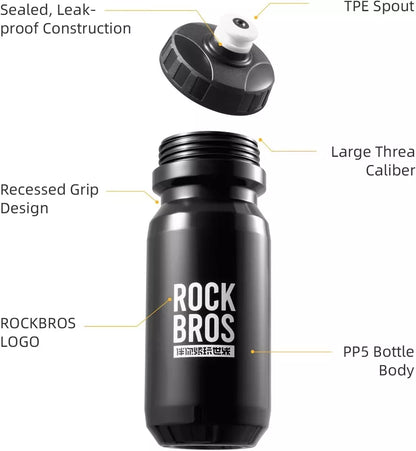 ROCKBROS Cyklistická láhev na vodu 600ml láhev na pití Cyklovací láhev na vodu