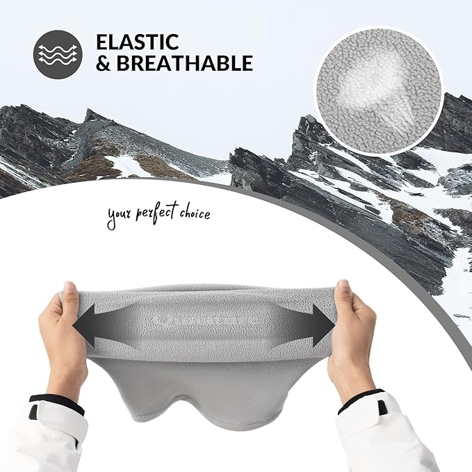 Qunature Winter Neck Warmer Ski Tube Šála Fleece Silný větruodolný Prodyšný tepelný šátek ke krku Ženy a muži pro outdoorové sporty Lyžování Běh Cyklistika Snowboarding