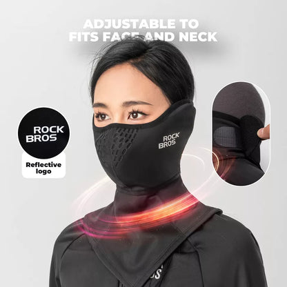 ROCKBROS Winter Half Balaclava E-kolo/kolo/moto maska Fleece Sleep Warm