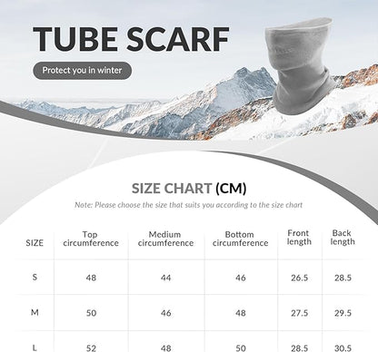Qunature Winter Neck Warmer Ski Tube Šála Fleece Silný větruodolný Prodyšný tepelný šátek ke krku Ženy a muži pro outdoorové sporty Lyžování Běh Cyklistika Snowboarding