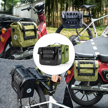 ROCKBROS taška na kolo/moto zavazadla 600D brašna 9-15L vodoodpudivá