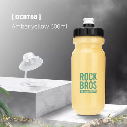 ROCKBROS Cyklistická láhev na vodu 600ml láhev na pití Cyklovací láhev na vodu