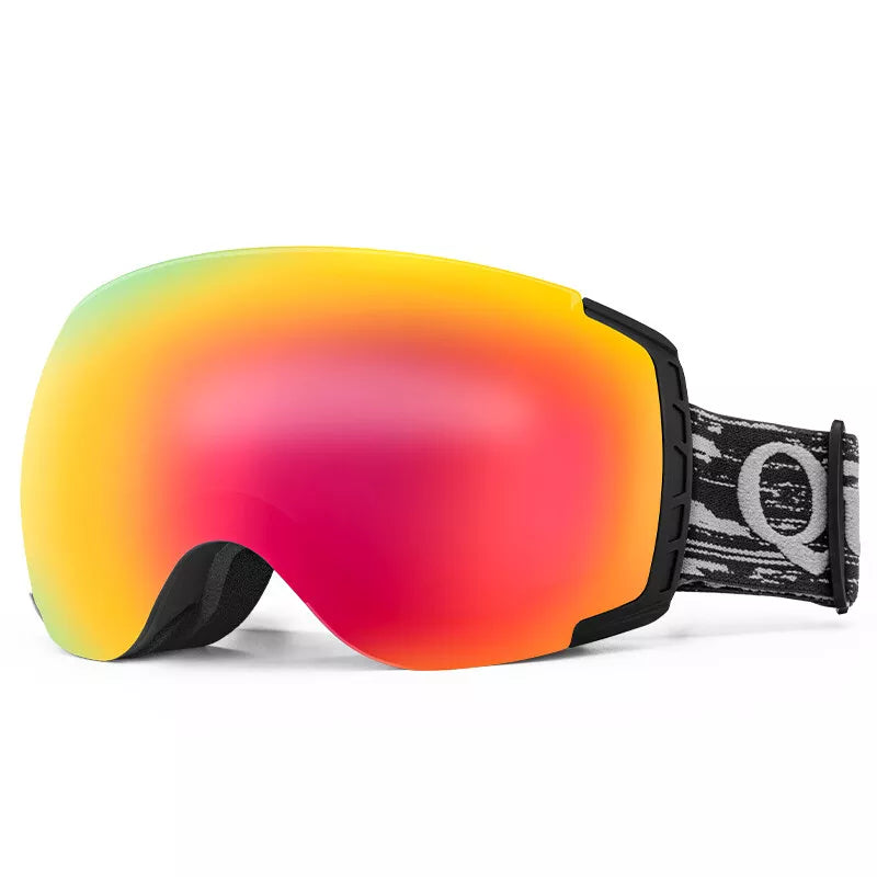 Qunature lyžařské brýle, snowboardové brýle, antifog UV400 dámské/mužské pro nositele brýlí
