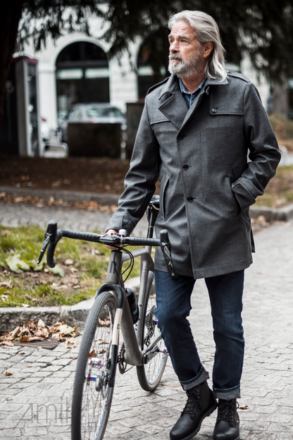 Pánský Cyklistický kabát Amity Franz c_change anthra
