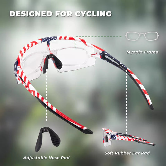 ROCKBROS polarizační/fotochromatické sluneční brýle cyklistické brýle cyklistické UV400 UNISEX