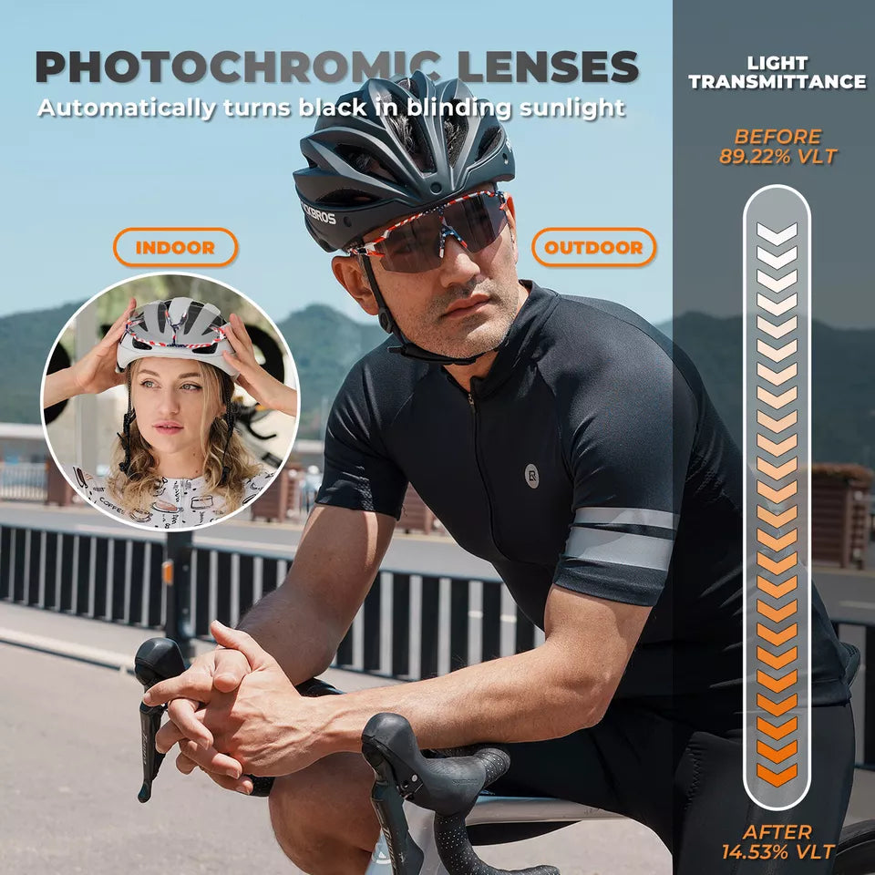 ROCKBROS polarizační/fotochromatické sluneční brýle cyklistické brýle cyklistické UV400 UNISEX