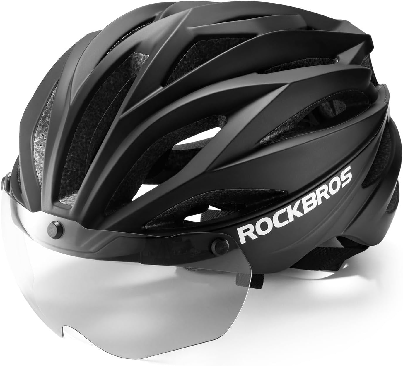 Cyklistická přilba pro dospělé ROCKBROS s magnetickým odnímatelným prodyšným štítem, nastavitelná pro muže a ženy 58-62 cm