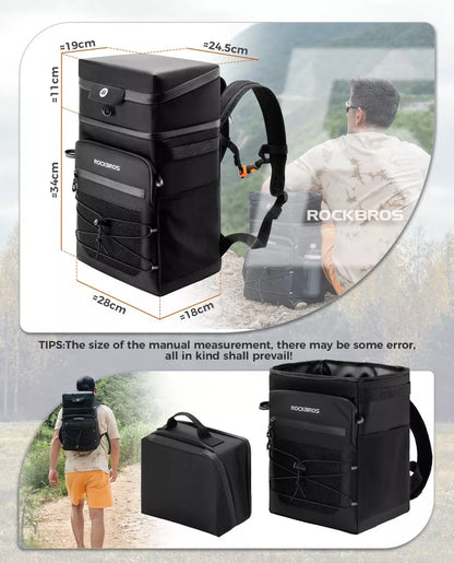 ROCKBROS Odnímatelný batoh Multifunkční batoh 3,5+14L Outdoor Travel