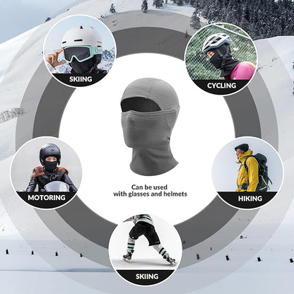 Qunature Balaclava Zimní lyžařská maska Balaclava Lyžařská Motocyklová maska Ženy/Muži Hřejivá větruodolná Prodyšná kukla pro outdoorové sporty Lyžování Snowboarding Cyklistika
