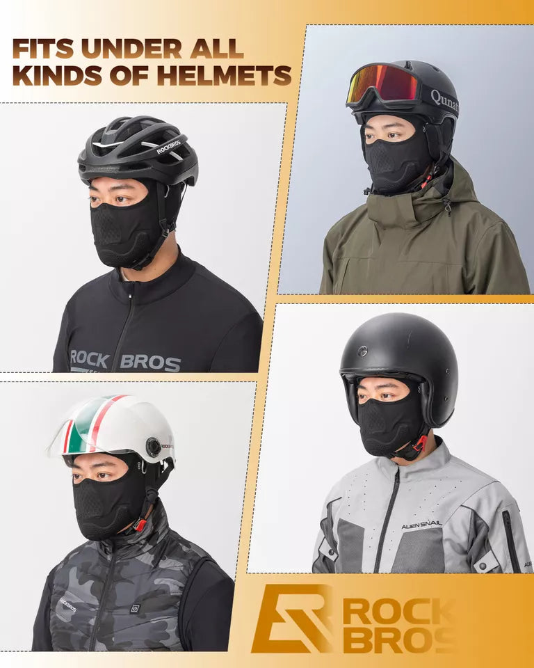 ROCKBROS Motocyklový kryt kukly Teplé fleecové kukly na kolo