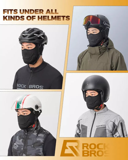 ROCKBROS Motocyklový kryt kukly Teplé fleecové kukly na kolo