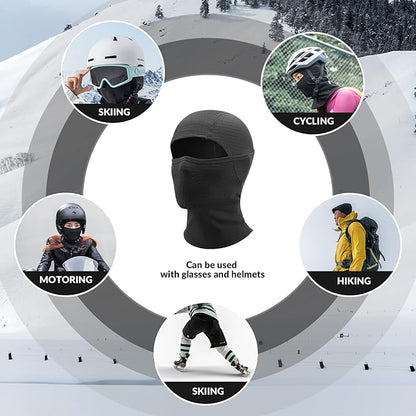 Qunature Balaclava Zimní lyžařská maska Balaclava Lyžařská Motocyklová maska Ženy/Muži Hřejivá větruodolná Prodyšná kukla pro outdoorové sporty Lyžování Snowboarding Cyklistika