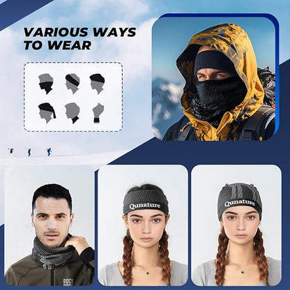 Qunature multifunkční šátek Tube šátek Zimní šátek na krk Větruodolný Elastický prodyšný šíje Teplejší Ženy a muži pro outdoorové sporty Lyžování Běh Cyklistika Turistika