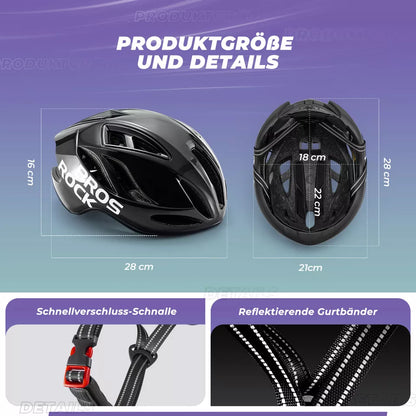 ROCKBROS cyklistická helma silniční cyklistická helma 58-62CM unisex dospělí pro MTB silniční cyklistickou helmu