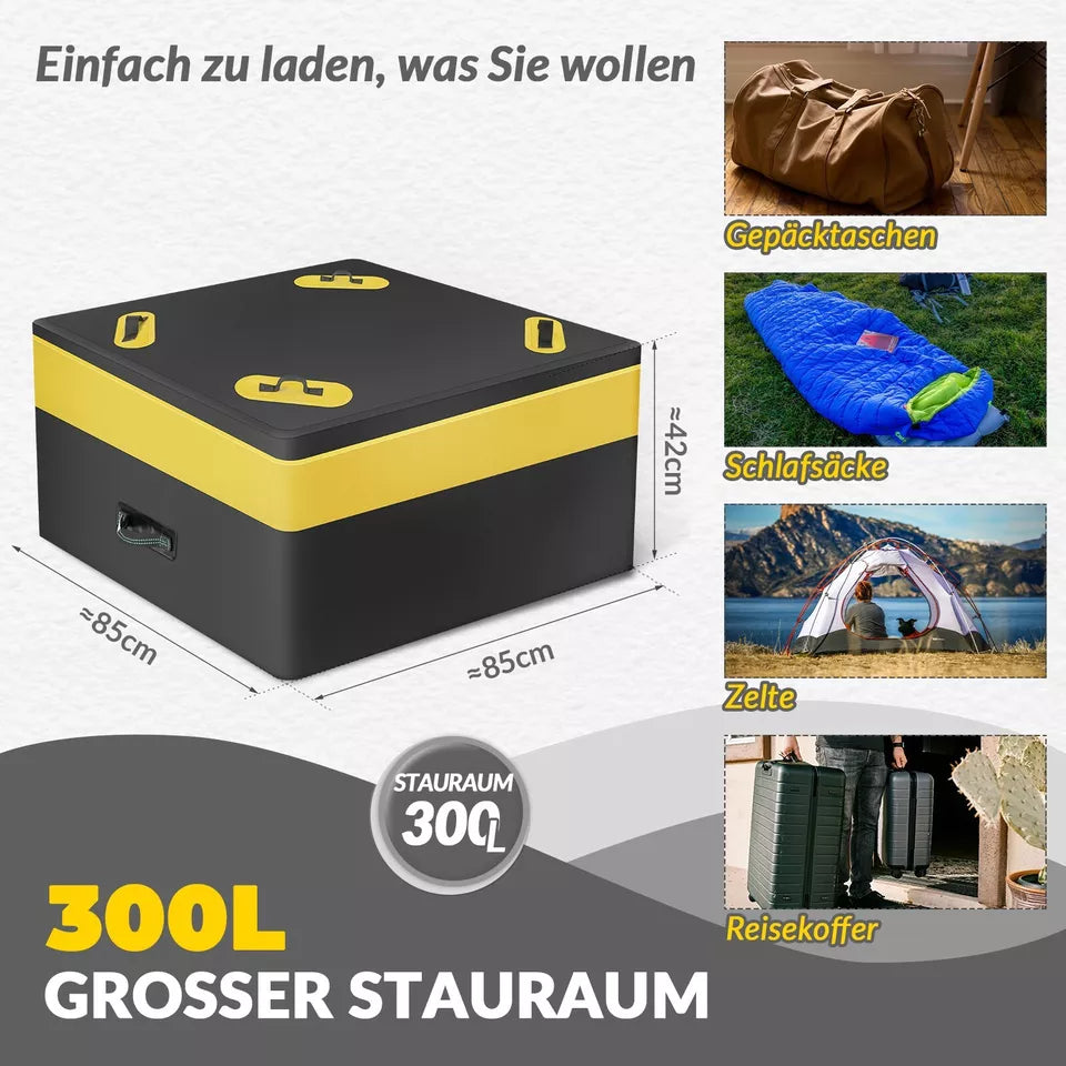 ROCKBROS 300L střešní taška do auta voděodolná taška na zavazadla střešní box skládací PVC