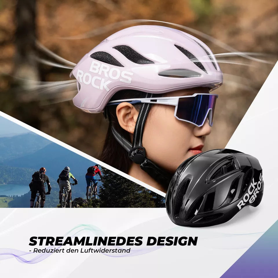 ROCKBROS cyklistická helma silniční cyklistická helma 58-62CM unisex dospělí pro MTB silniční cyklistickou helmu