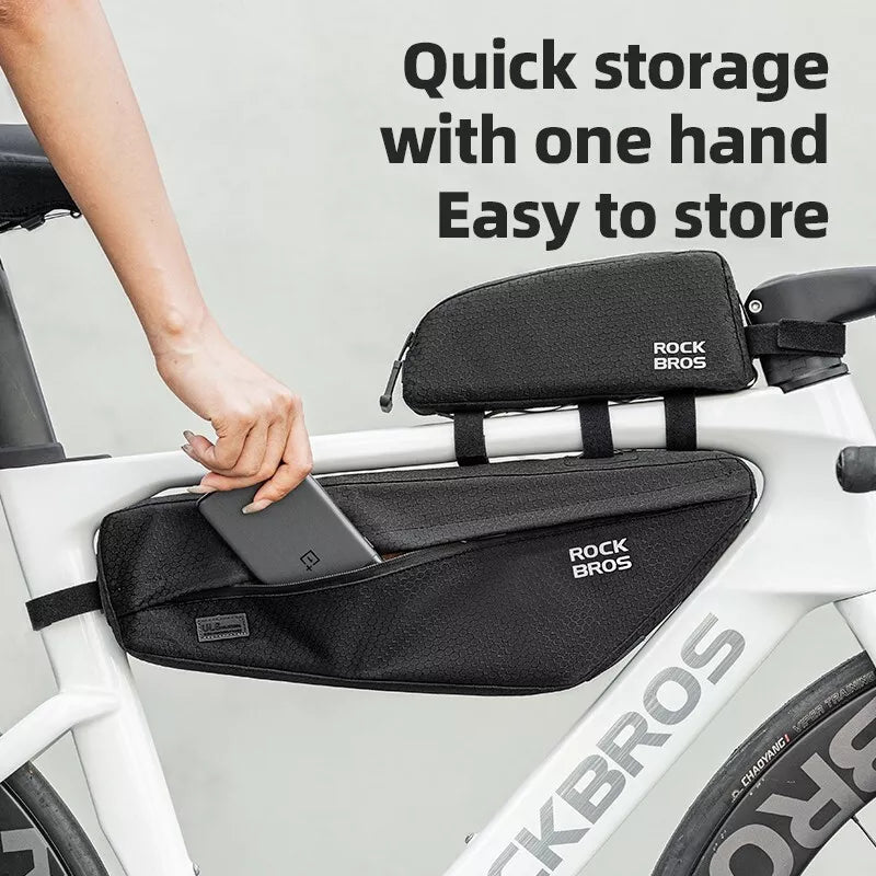 ROCKBROS taška na kolo rám taška vyjímatelná trojúhelníková taška na MTB 2,9L