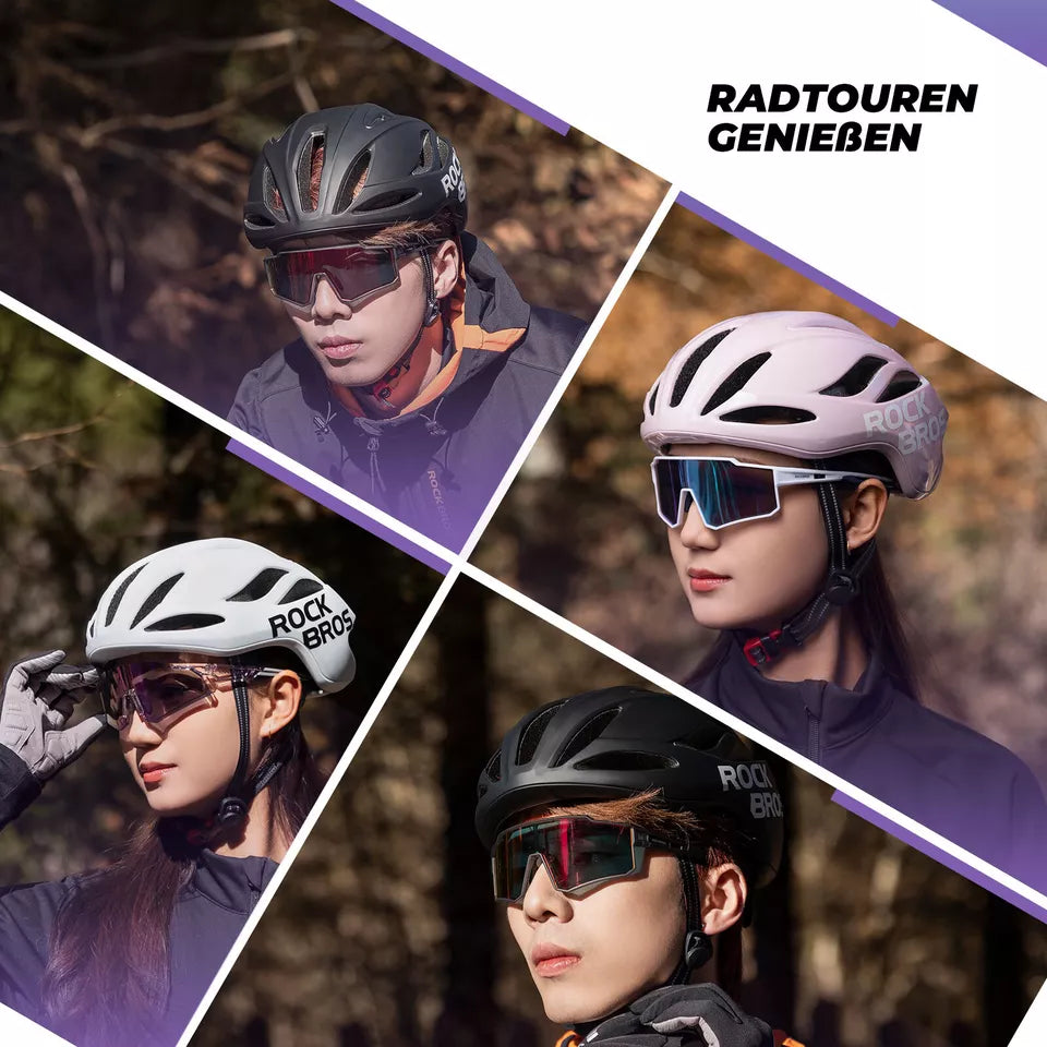 ROCKBROS cyklistická helma silniční cyklistická helma 58-62CM unisex dospělí pro MTB silniční cyklistickou helmu