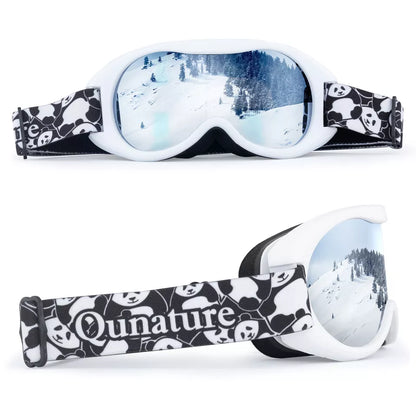 Lyžařské brýle Qunature, brýle na snowboard pro děti i dospělé, kteří nosí brýle, proti zamlžování