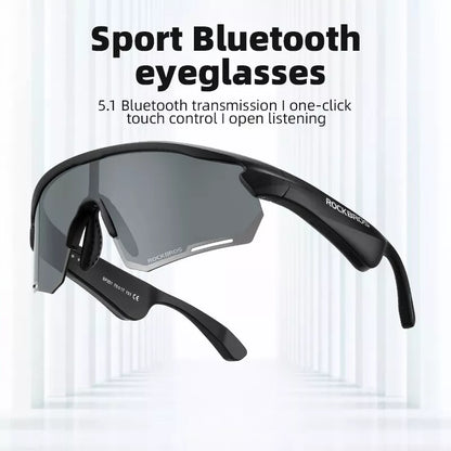 Elektronické brýle ROCKBROS Bluetooth Kolo Motocykl Auto Outdoor Running TAC