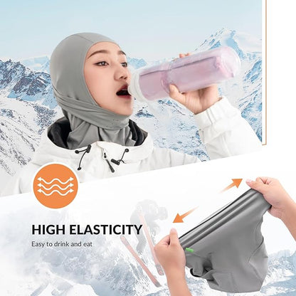 Qunature Balaclava Balaclava Zimní lyžařská maska Větruodolná Prodyšná maska na obličej M/L pro outdoorové sporty Lyžování Cyklistika Snowboarding Motocykl ženy/muži