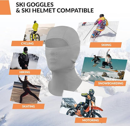 Qunature Balaclava Balaclava Zimní lyžařská maska Větruodolná Prodyšná maska na obličej M/L pro outdoorové sporty Lyžování Cyklistika Snowboarding Motocykl ženy/muži
