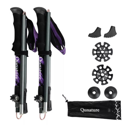 Turistické hůlky Quature turistické hůlky 7075 hliníkové 130cm
