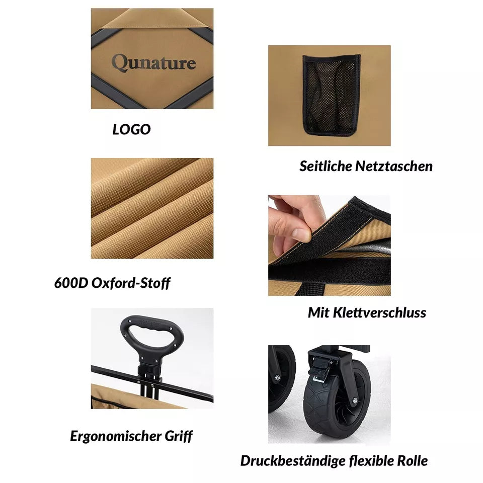 Kempingový vozík do auta QUNATURE 180L