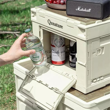 Qunature Camping Box Skládací organizér Camping Box Úložný box 26/55/60L