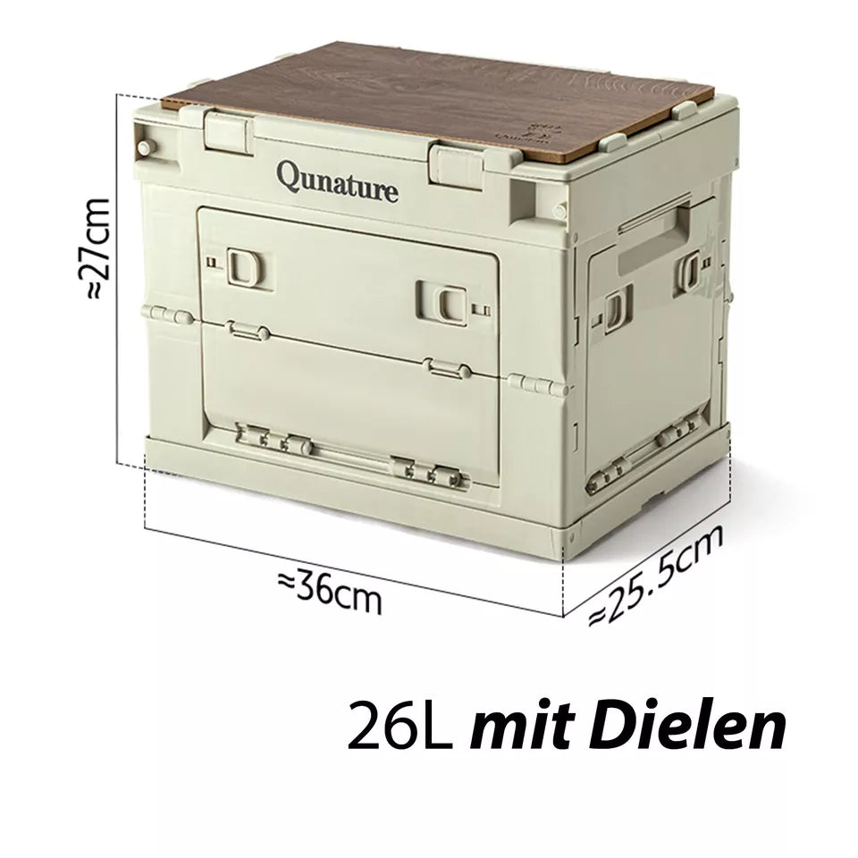 Qunature Camping Box Skládací organizér Camping Box Úložný box 26/55/60L