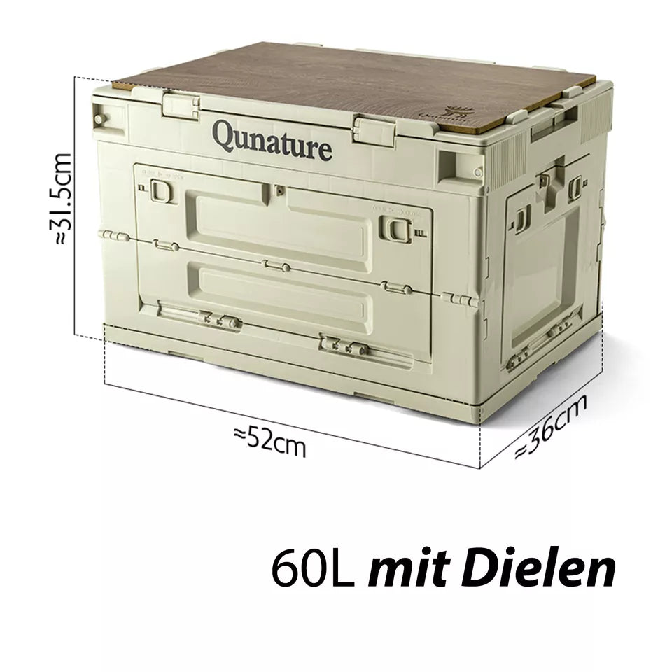Qunature Camping Box Skládací organizér Camping Box Úložný box 26/55/60L