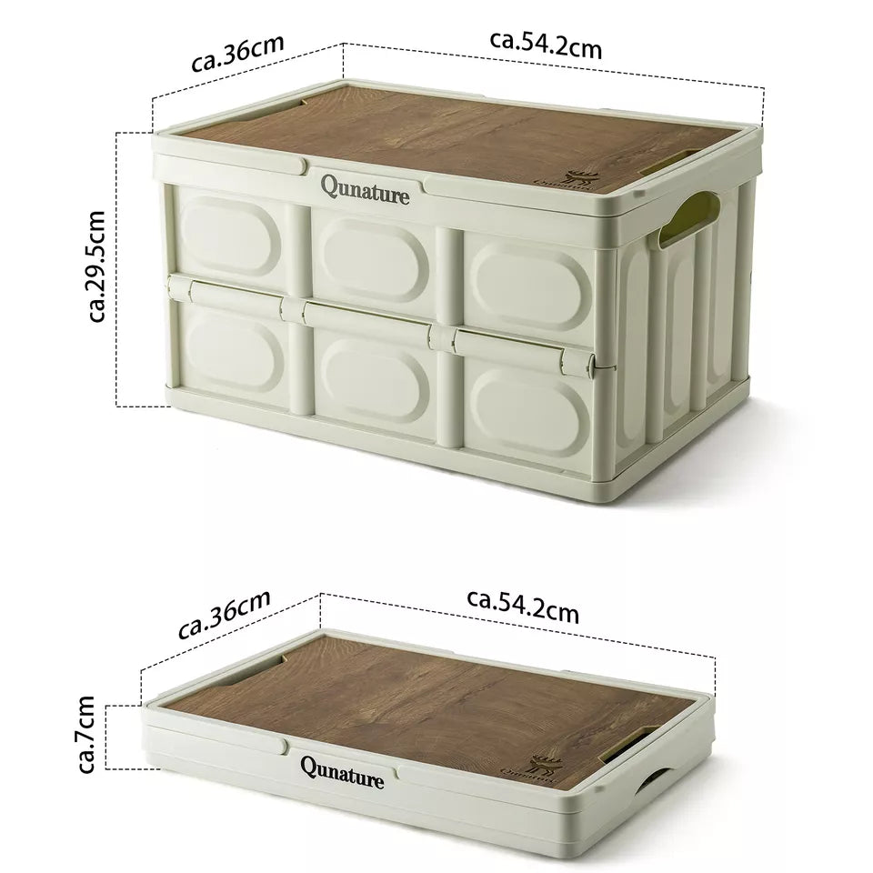 Qunature Camping Box Skládací organizér Camping Box Úložný box 26/55/60L