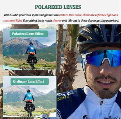 Polarizované cyklistické brýle ROCKBROS 10182 Ochranné sluneční brýle UV400