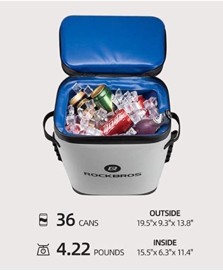 ROCKBROS BX-004 Cooler Bag Vodotěsný chladič 17L izolovaný chladicí box