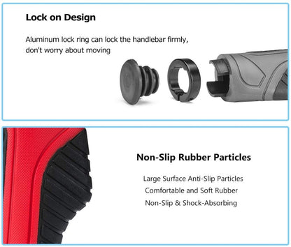 ROCKBROS Ergonomické rukojeti řídítek jízdního kola Protiskluzové 22 mm